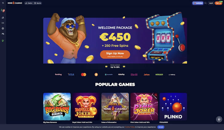 BONIFICACIONES Y PUBLICIDAD DE NineCasino